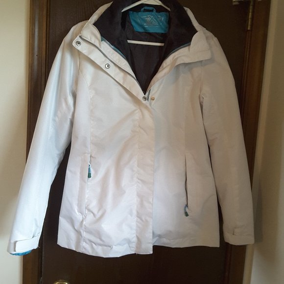 ZeroXPosur Insulated 3 in 1 Jacket Women's  M Lined Hooded White - Picture 1 of 12